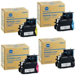 Konica Minolta TNP50 Takım Orjinal Toner Bizhub C3100P A0X5354