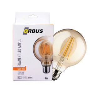 Orbus 4WATT RUSTİK GLOBE AMPUL AMBER E27 DUY