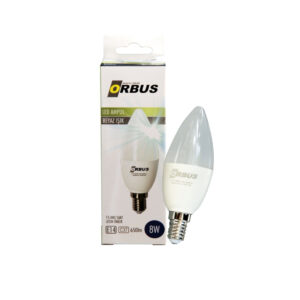 ORBUS 8WATT LED AMPUL BEYAZ IŞIK E14 DUY