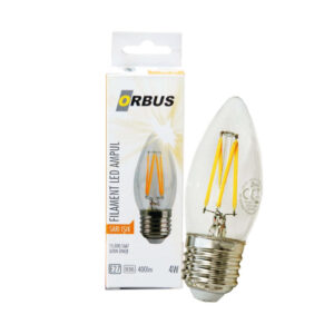 Orbus 4WATT Clear Rustik Mum Ampul E14 Duy